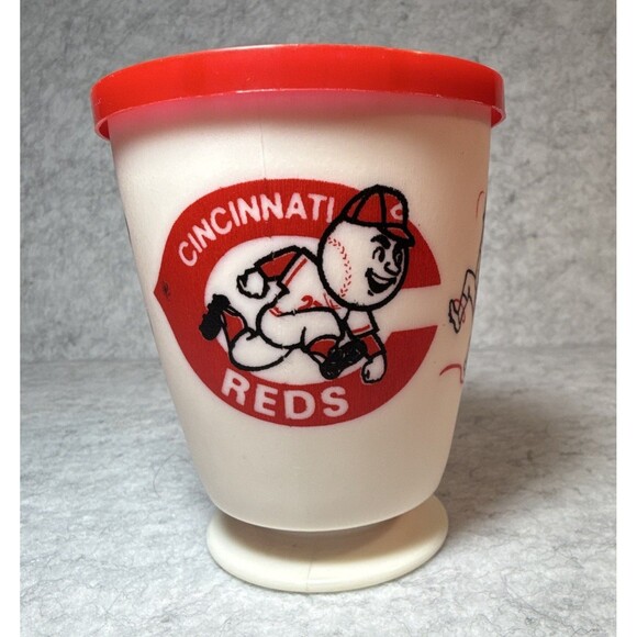 Whirley Other - Vintage Whirley Cincinnati Reds MLB Baseball Mug w/ Lid, White/Red Made in USA